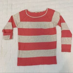 Pink and Cream Long Sleeve Shirt